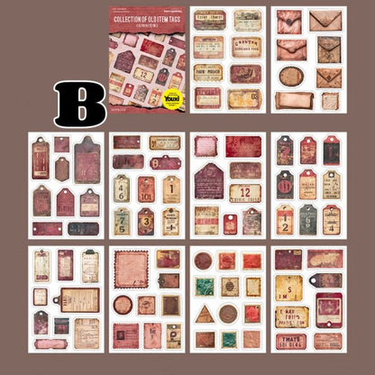 Aged Marks Sticker Book 20Sheets