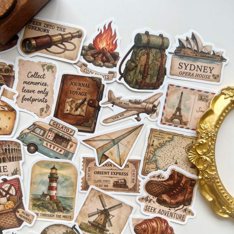 City Letter Sticker 50PCS