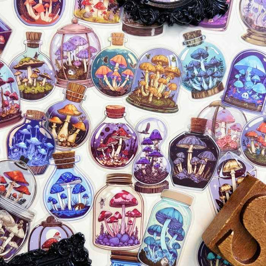 Fungi Glass Sticker 50PCS