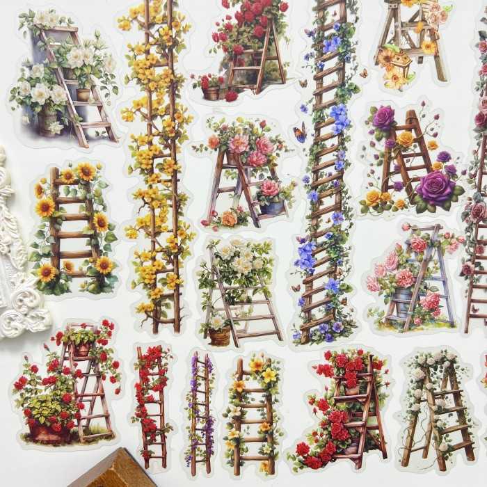 Blooming Journey Sticker 50PCS