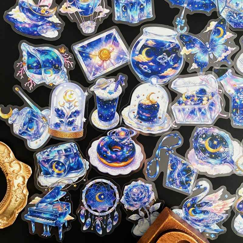 Cosmic Crystal Sticker 50PCS