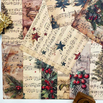 Holiday Tune Collage Paper 24Sheets