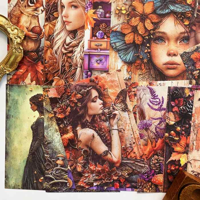 Autumn Forest Memories Collage Paper 60PCS