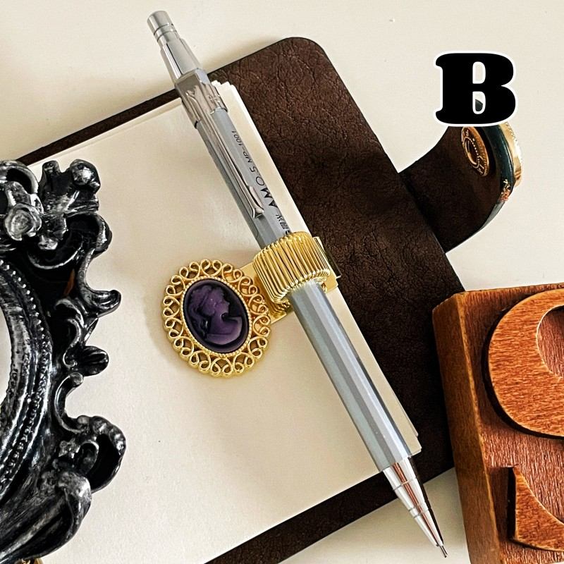 Victorian Beauty Pen Holder Clip