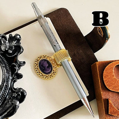 Victorian Beauty Pen Holder Clip