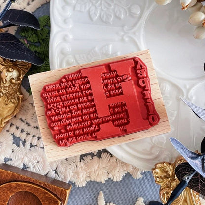 Holiday Time Rubber Stamp