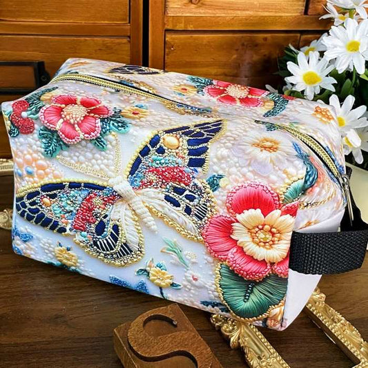 Butterfly Embroidery Pouch
