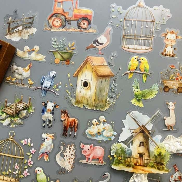 Country Roost Sticker 60PCS