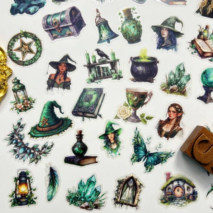 Woodland Sorceress Sticker 50PCS