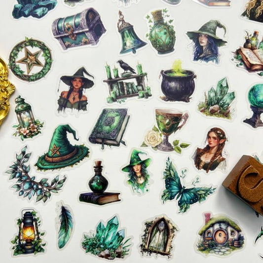Woodland Sorceress Sticker 50PCS