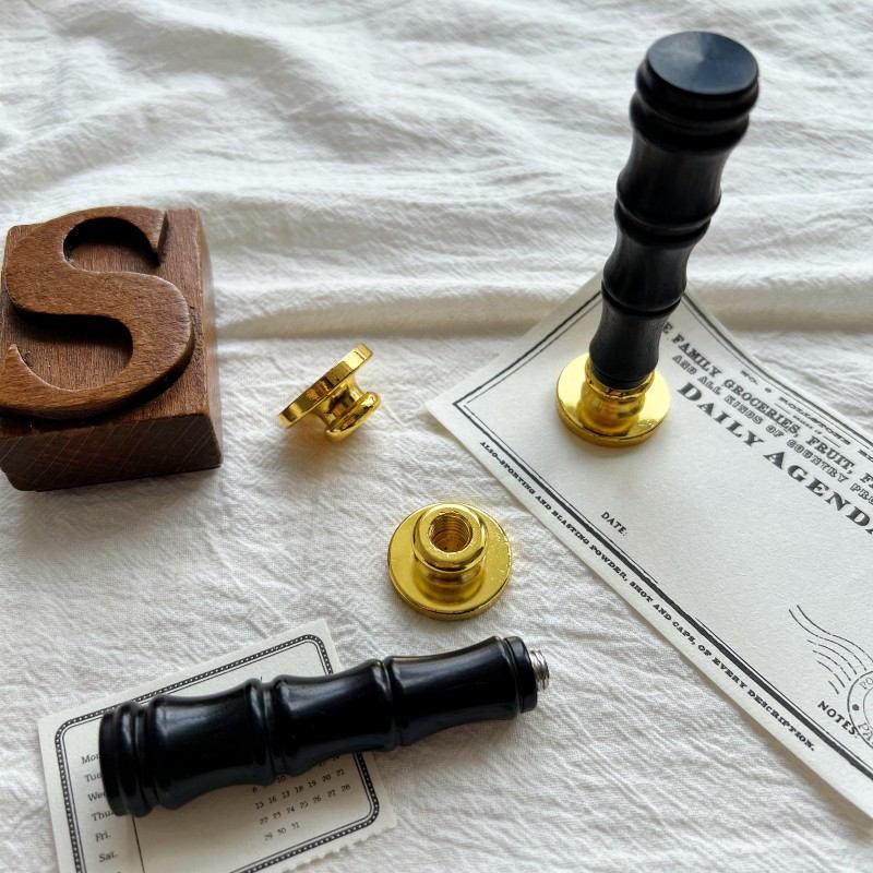 Black Bamboo Sealing Wax Handle