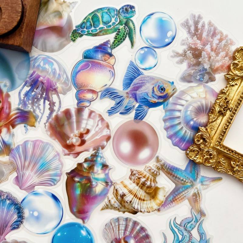 Bright Shells Sticker 50PCS