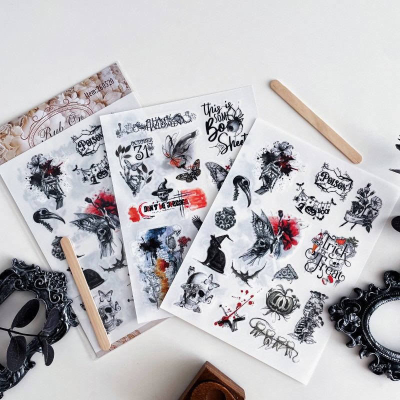 Bone & Bloom Transfer Sticker