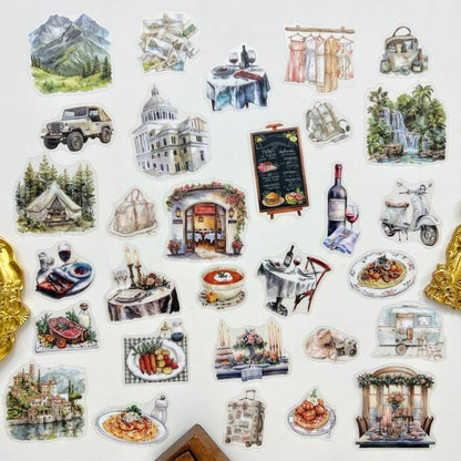 Sunset Table Sticker 30PCS