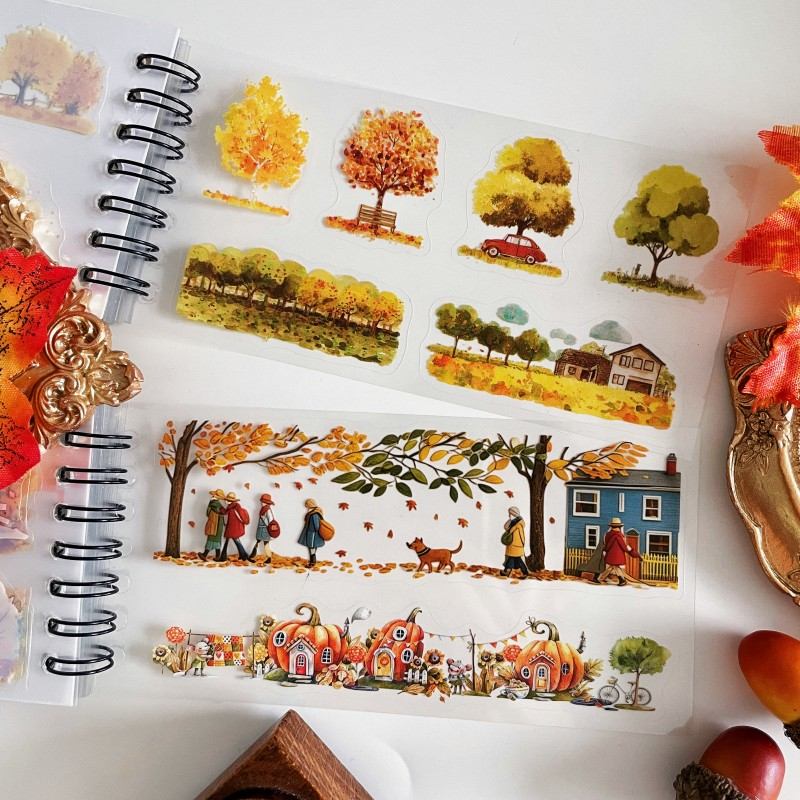Autumn Picture Album Sticker Book 48Sheets