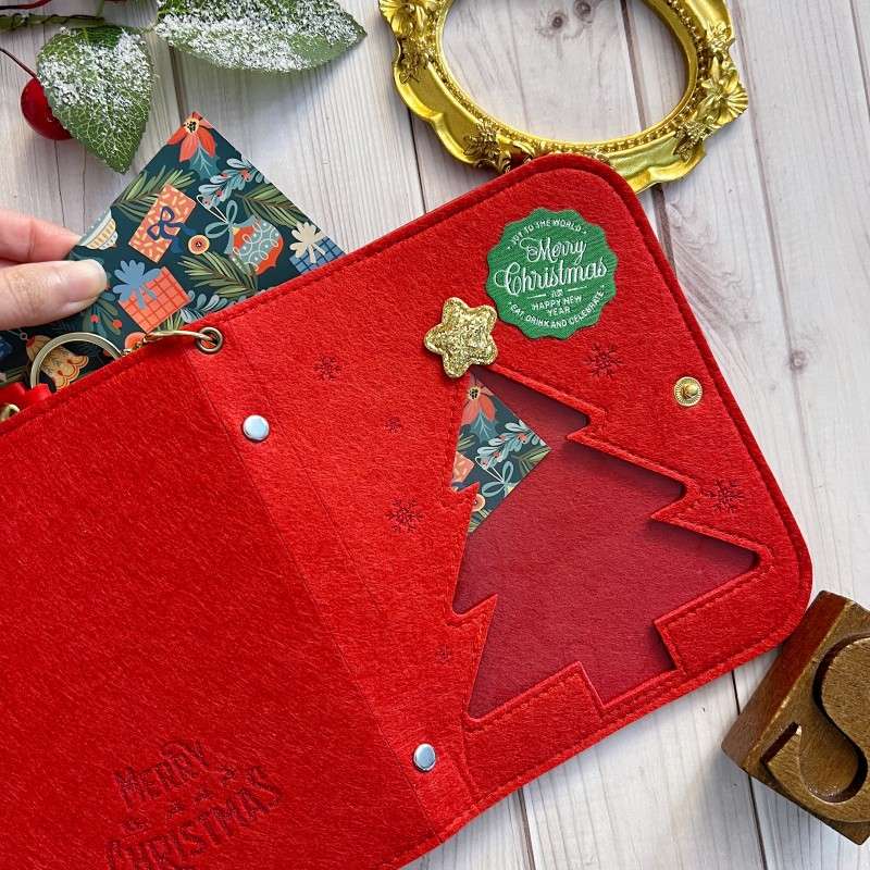 Yule Cheer Felt-Cover Journal