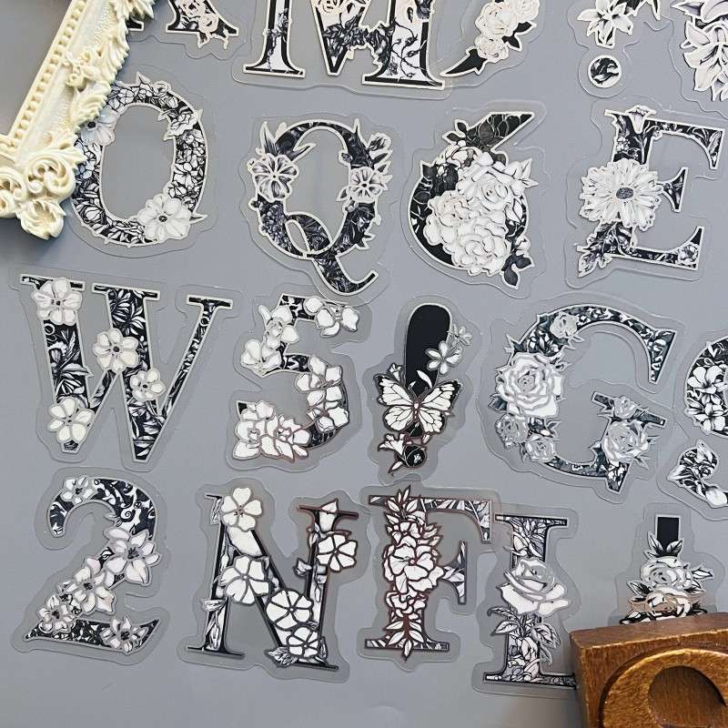 Alpha Numeric Sticker 50PCS