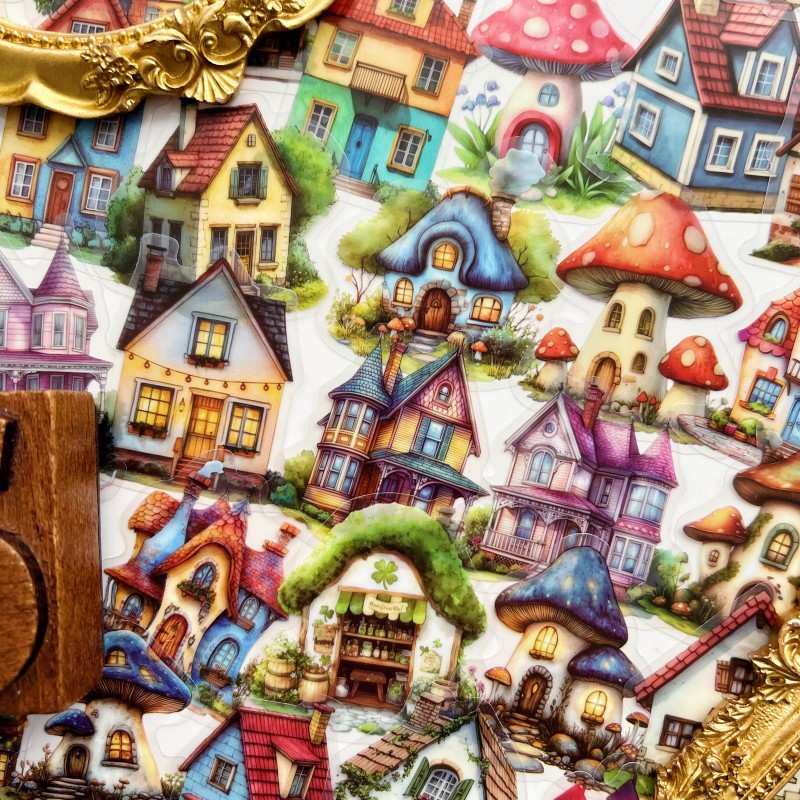 Storybook Cottages Sticker 50PCS