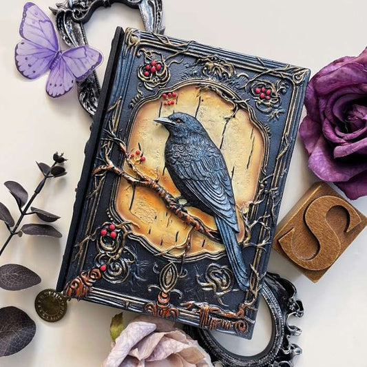 Raven Noir 3D Embossed Journal