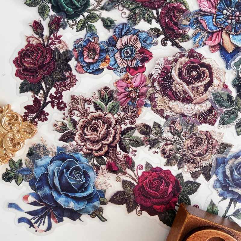 Textile Petal Sticker 32PCS