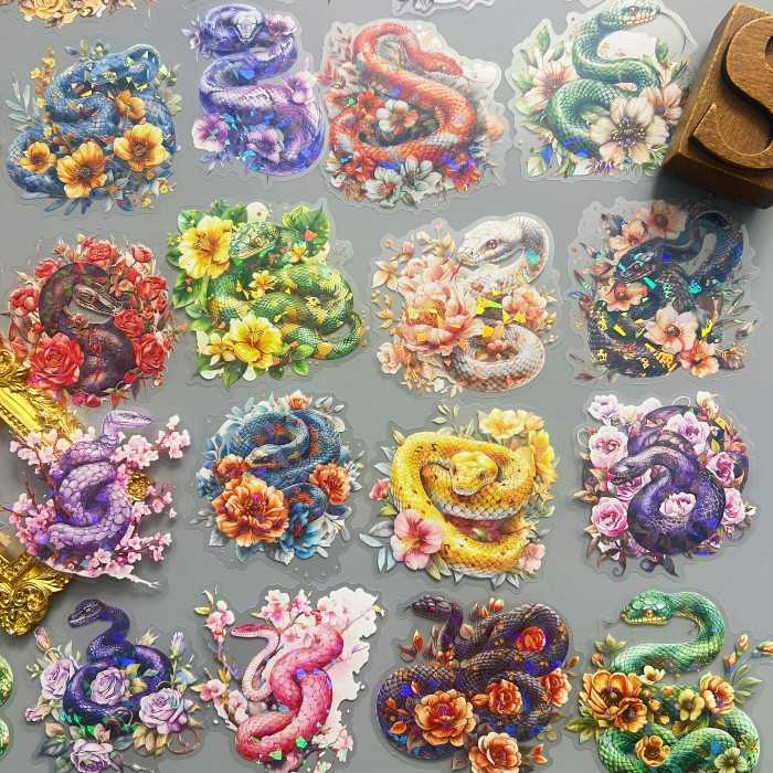 Serpent In Bloom Sticker 30PCS