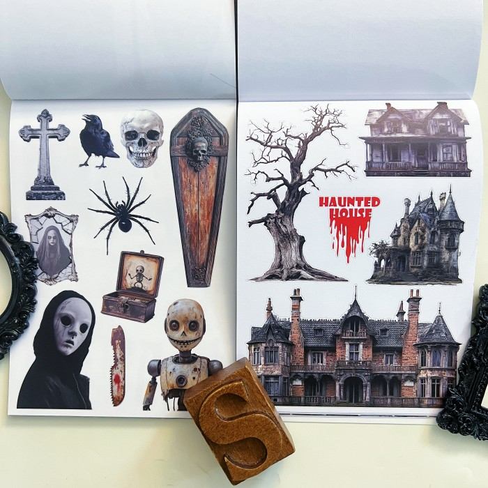 The Silent Fear Sticker Book 20Sheets