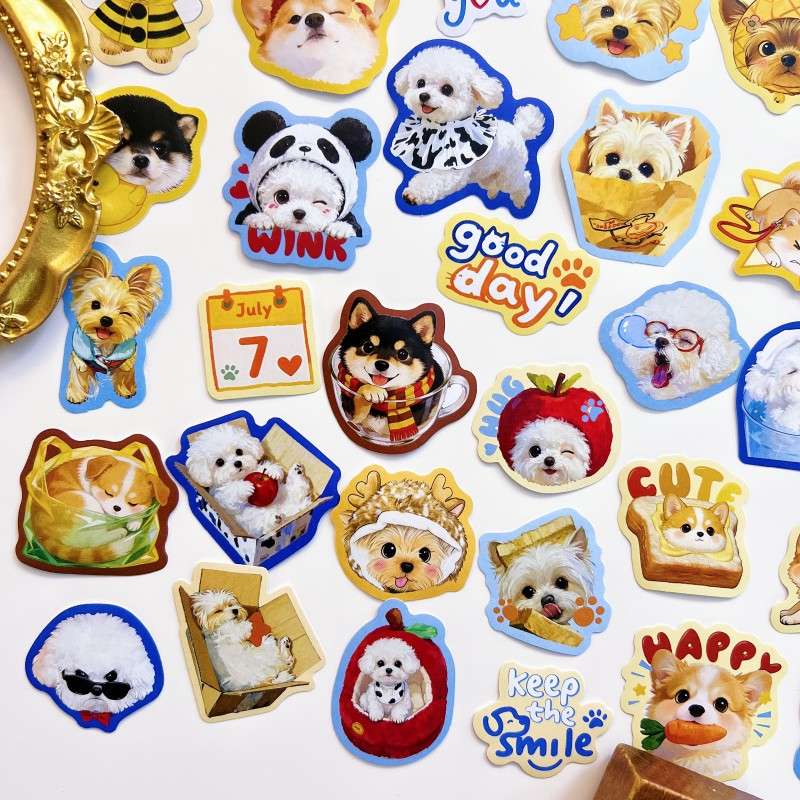 Puppy Party Sticker 45PCS
