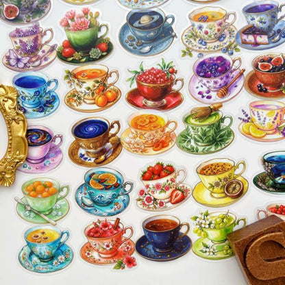 Cozy Cup Sticker 50PCS