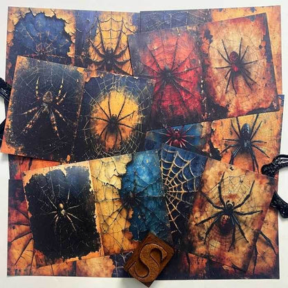 Web Of Darkness Collage Paper 10Sheets