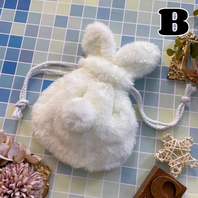 Plush Bunny Pouch