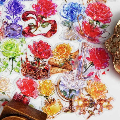 Crystal Rose Sticker 50PCS