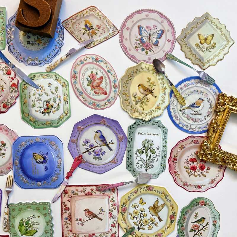 Elegant Tableware Sticker 60PCS