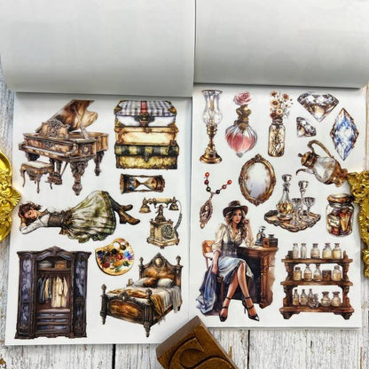 Traces Of Time Sticker Book 20Sheets