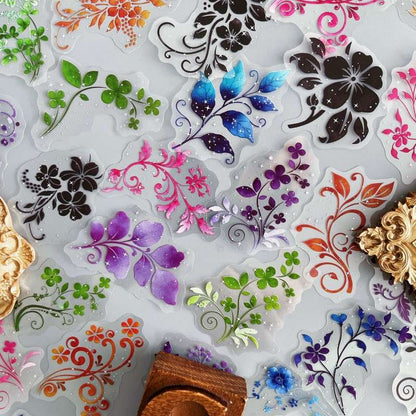 Luminous Flowers Sticker 60PCS