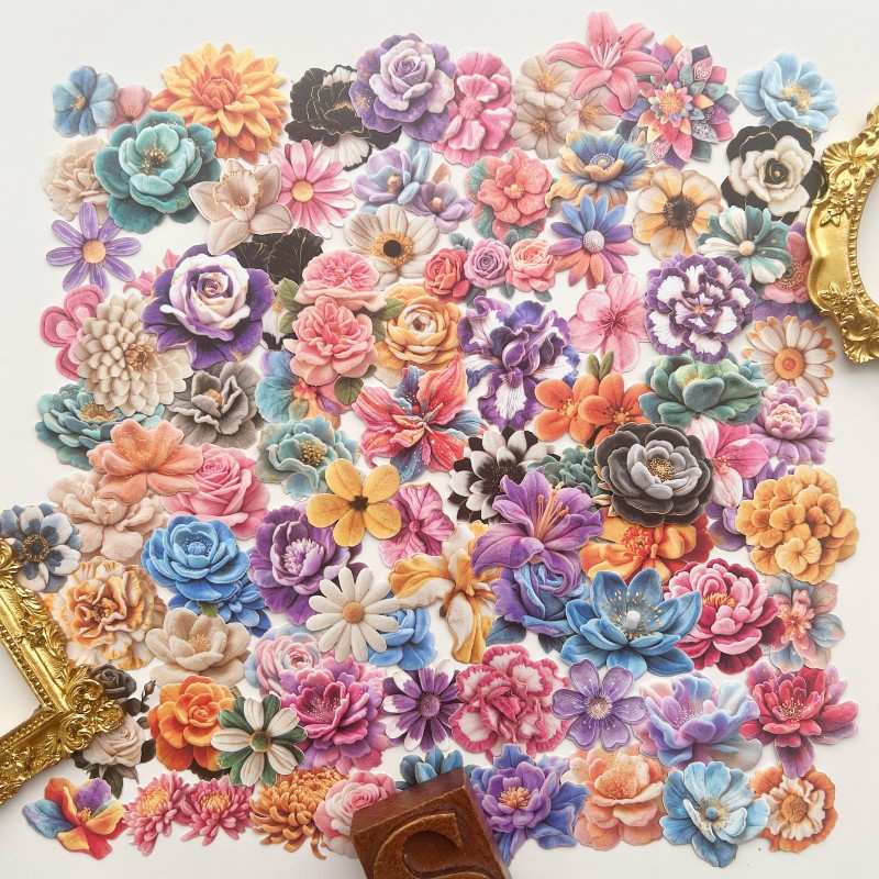 Blooming Velvet Sticker 90PCS