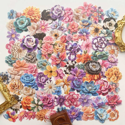 Blooming Velvet Sticker 90PCS