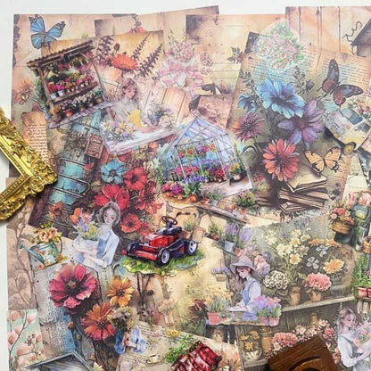 Gardening Moments Ephemera Mystery Kit 115PCS