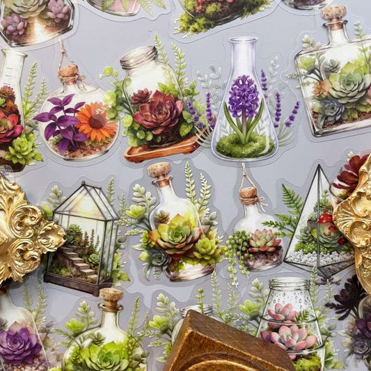 Flourishing Green Sticker 50PCS