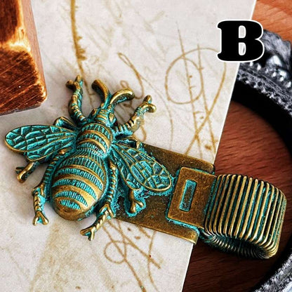 Antique Bug Pen Holder Clip