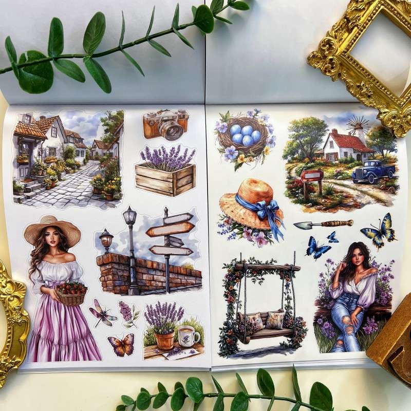 Rural Countryside Sticker Book 20Sheets