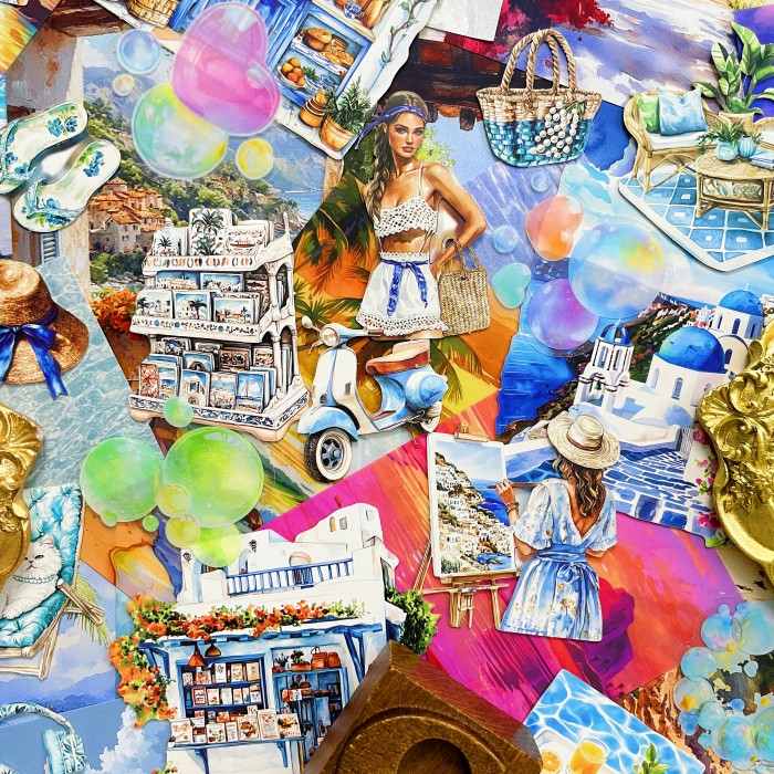 Island Summer Ephemera Mystery Kit 95PCS