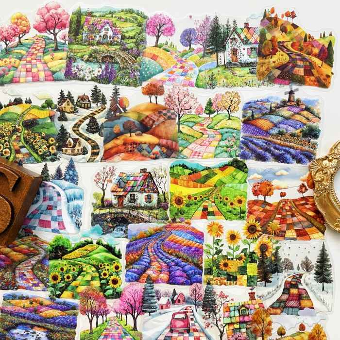 Splicing Four Seasons Sticker 60PCS