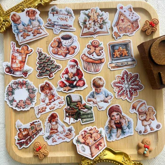 Festive Gingerbread Moments Sticker 20PCS