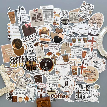 Bean Quotes Sticker 50PCS