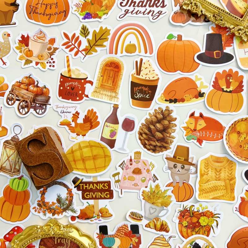 Harvest Thanks Sticker 50PCS