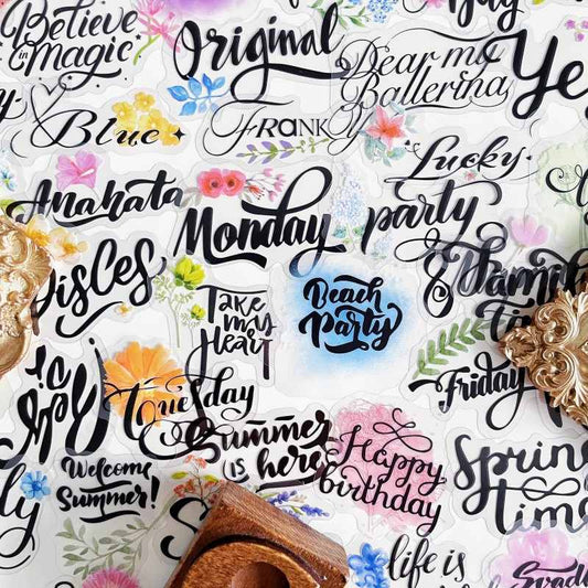 Flower Language Sticker 90PCS