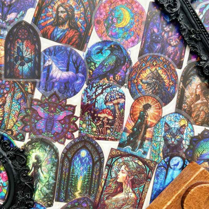 Church Stain Sticker 50PCS
