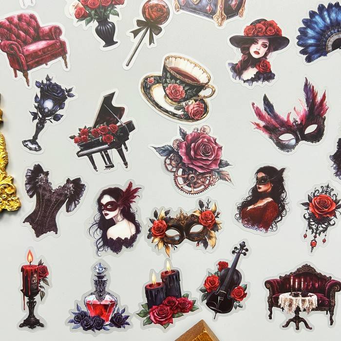 Masquerade Ball Sticker 50PCS
