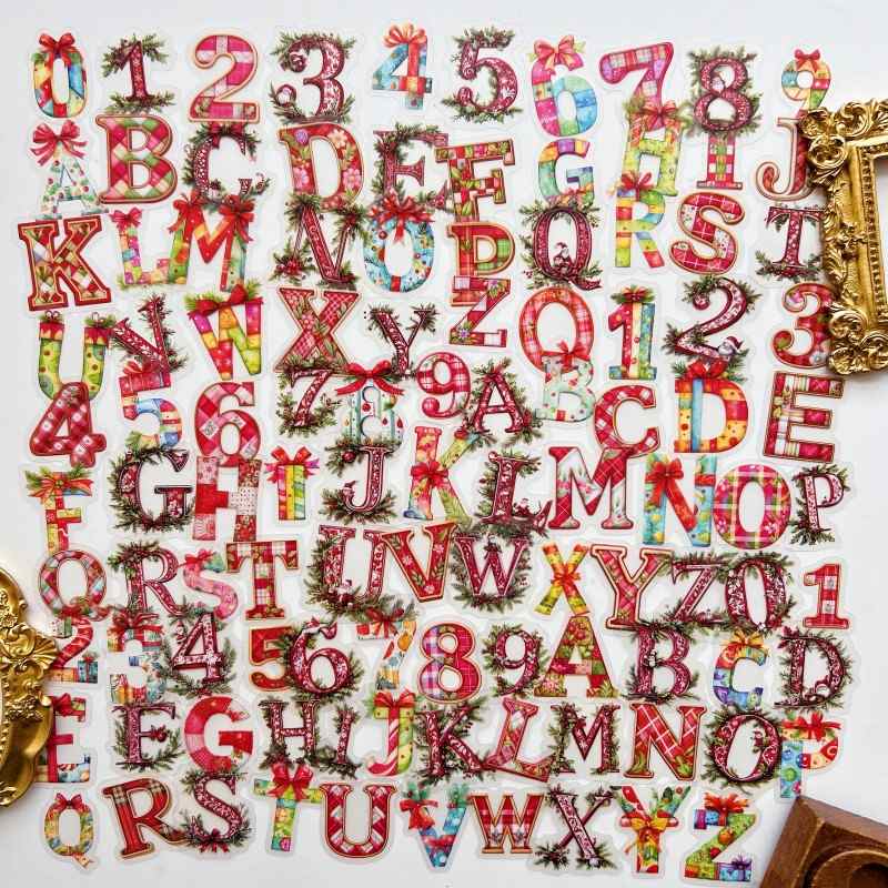 Yuletide Lettering Sticker 108PCS