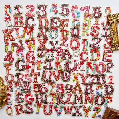 Yuletide Lettering Sticker 108PCS
